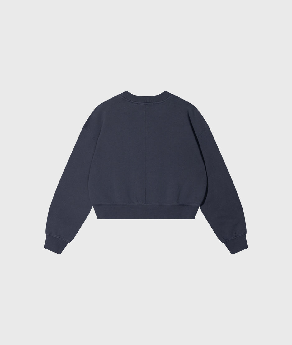 cropped sweater | yale blue