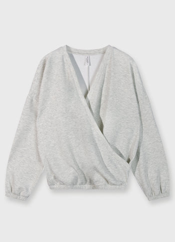 dance sweater | white grey melee