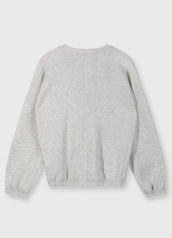 dance sweater | white grey melee