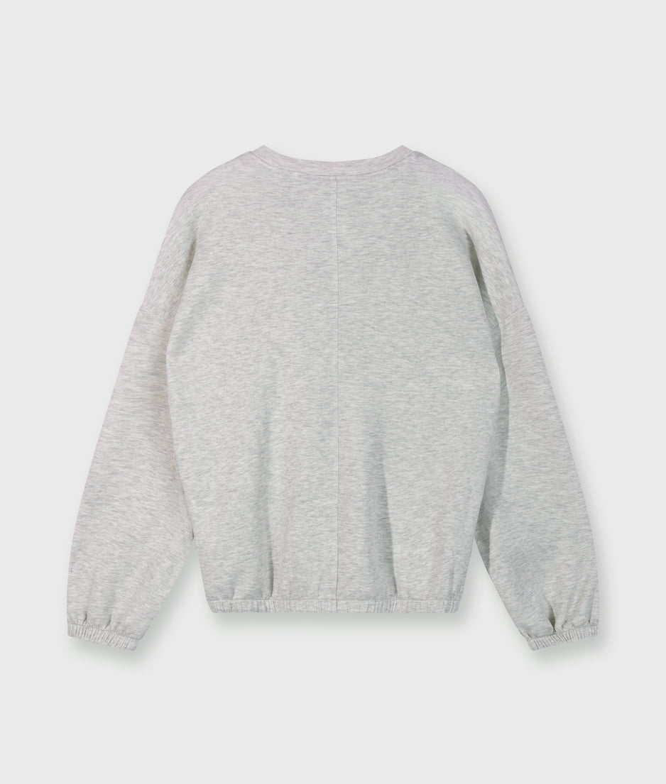 dance sweater | white grey melee