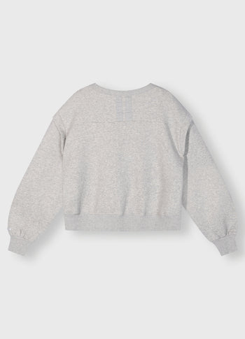 loose fit sweater | light grey melee