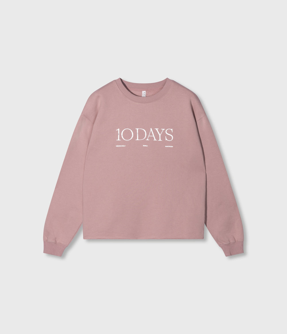 logo sweater | raspberry