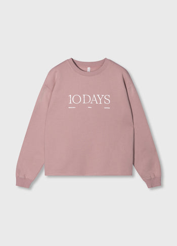 logo sweater | raspberry