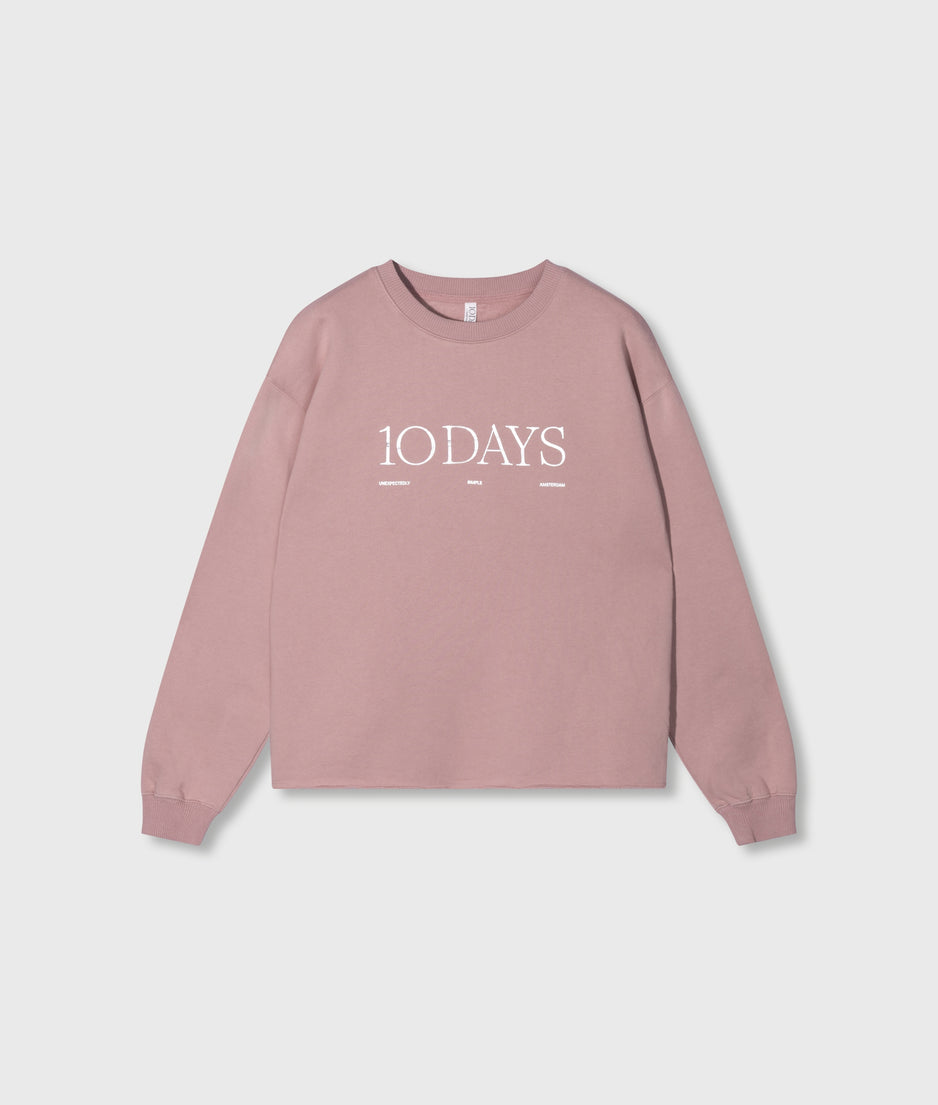 logo sweater | raspberry