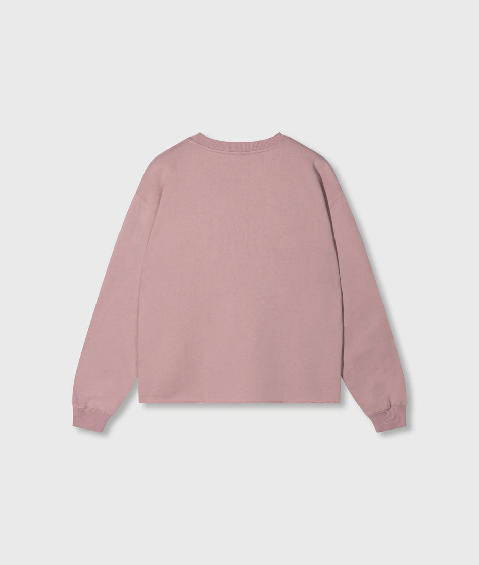 logo sweater | raspberry