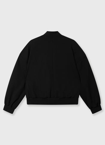 reversible bomber blazer | black