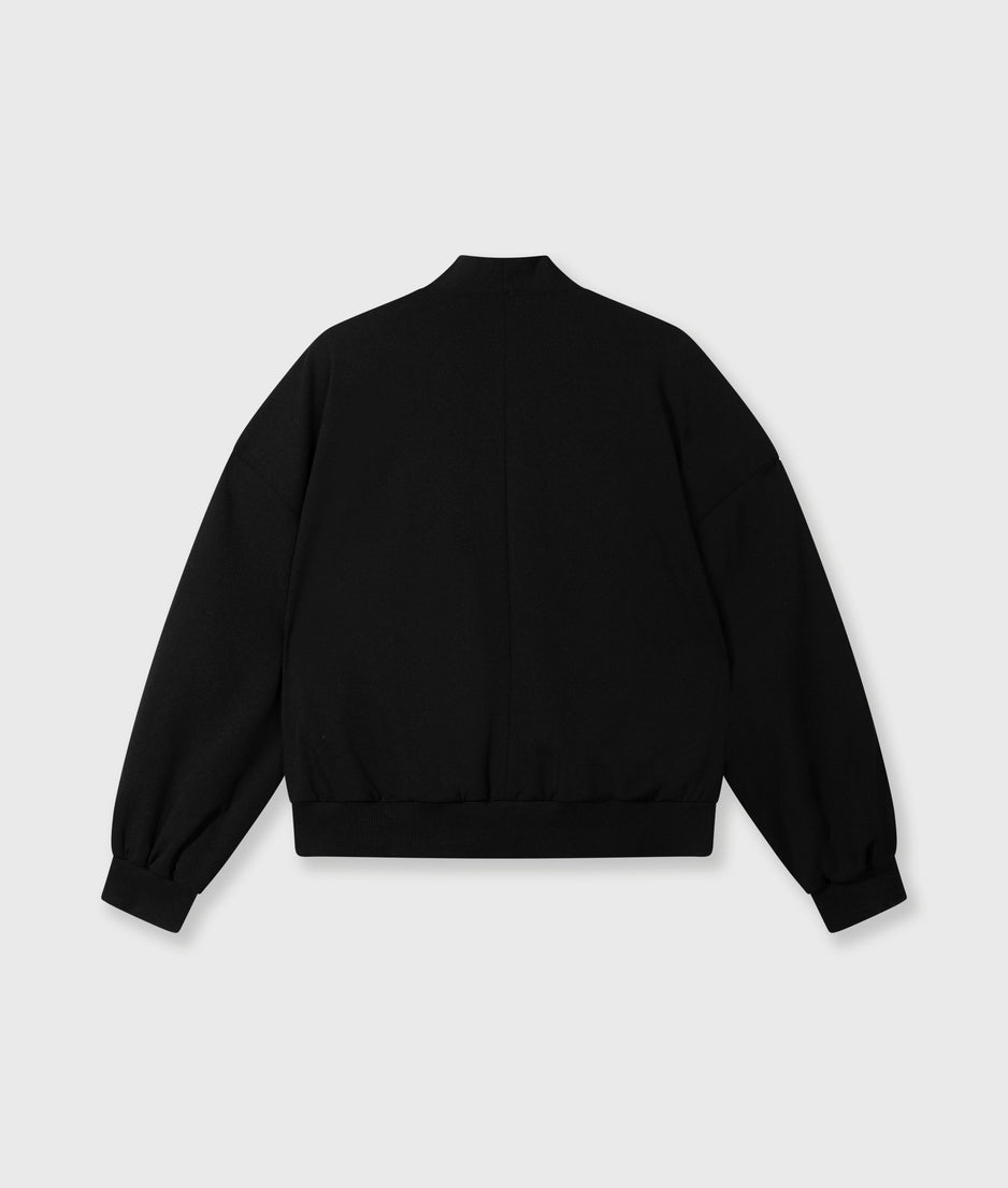 reversible bomber blazer | black