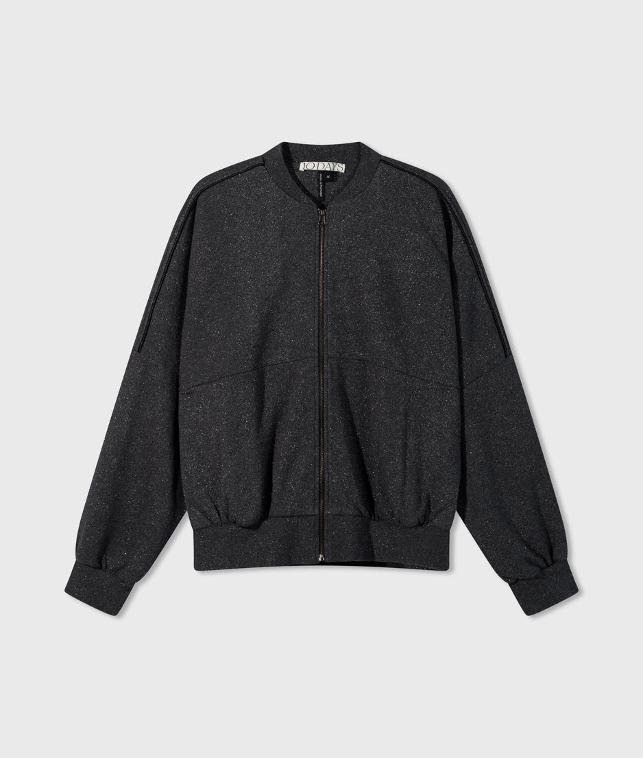 bomber cardigan glitter | antra melee