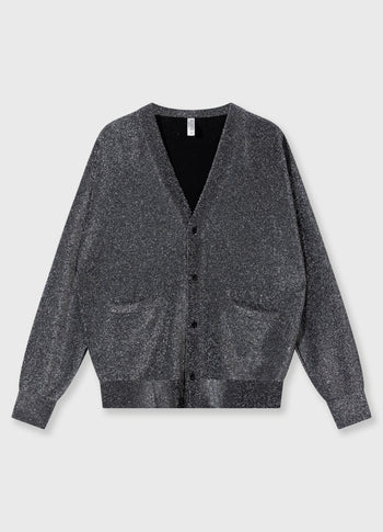 cardigan glitter | black