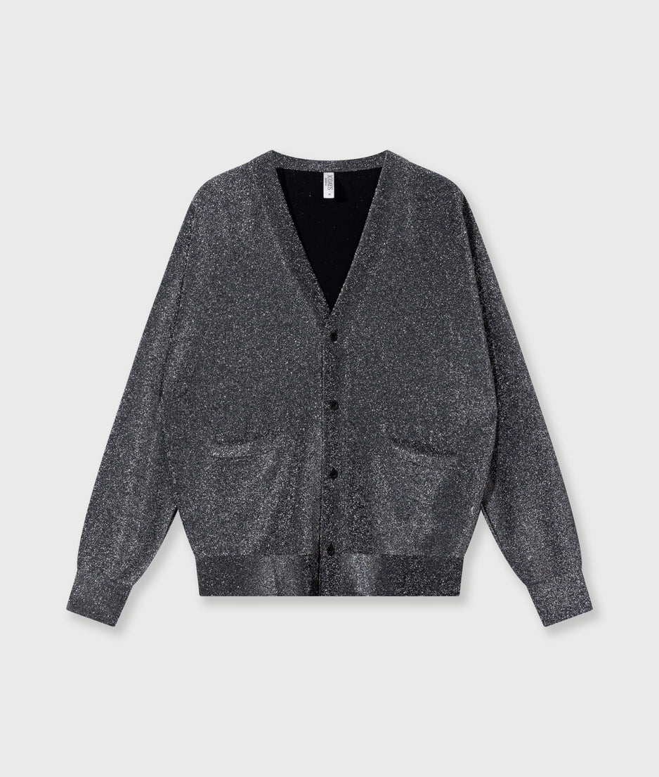 cardigan glitter | black