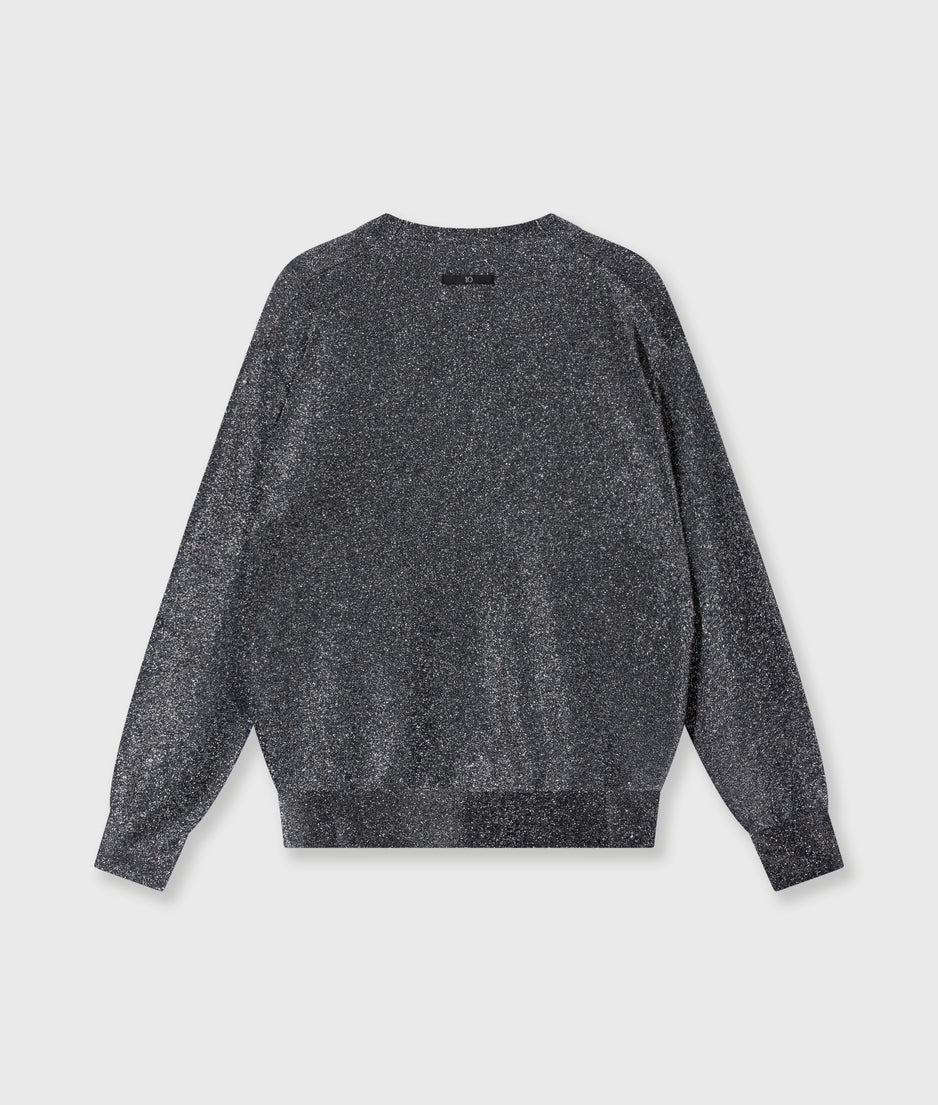 cardigan glitter | black