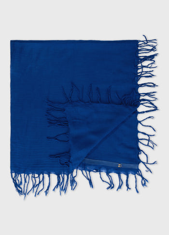 scarf wool | true blue