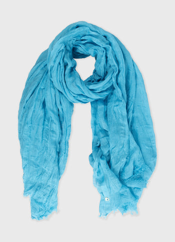 scarf linen | laguna blue