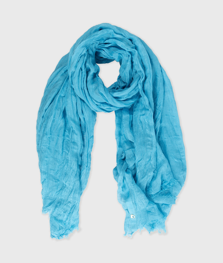 scarf linen | laguna blue