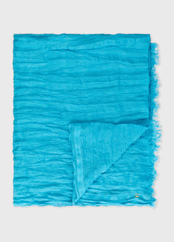 scarf linen | laguna blue