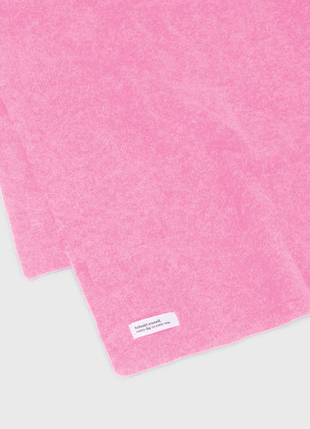 scarf soft knit | pink