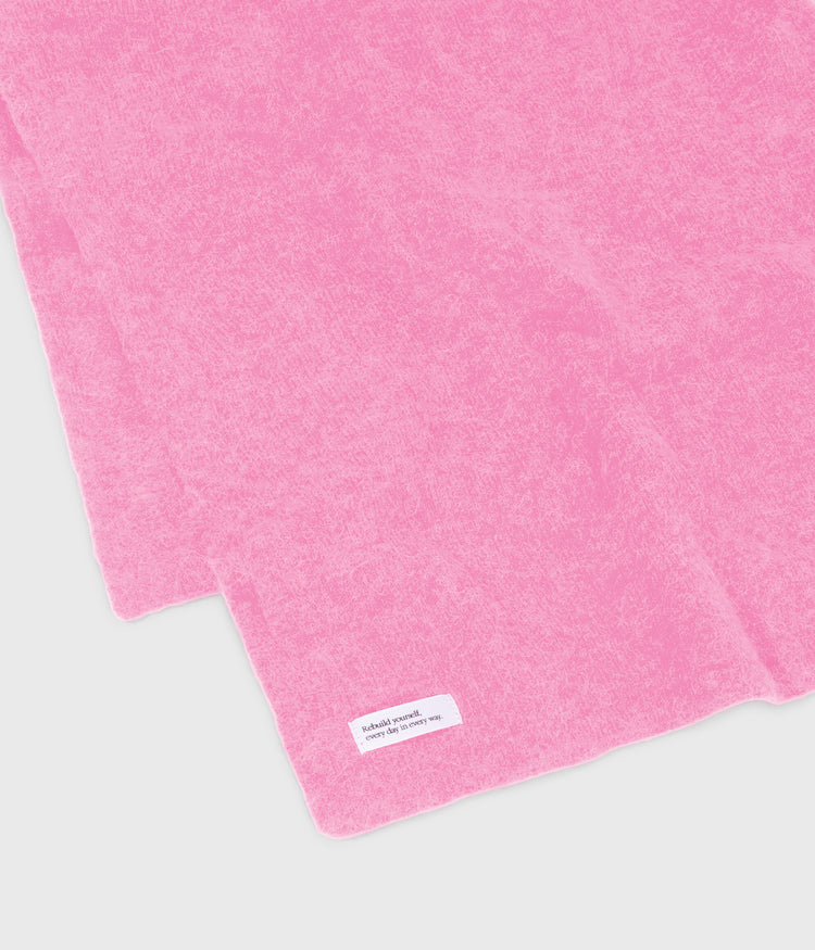 scarf soft knit | pink