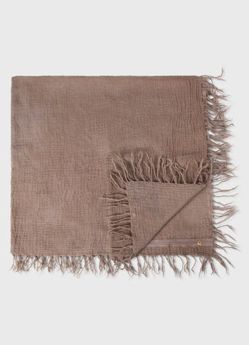 scarf washed wool | fudge