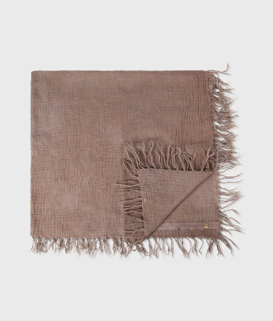 scarf washed wool | fudge