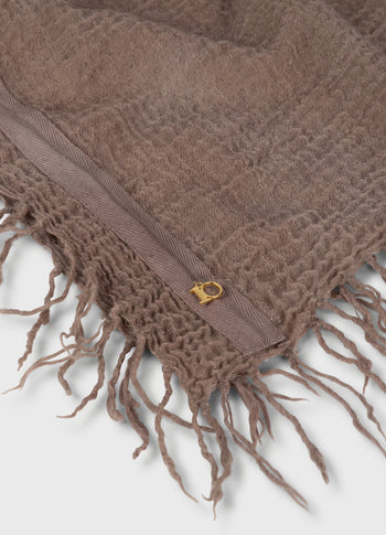 scarf washed wool | fudge