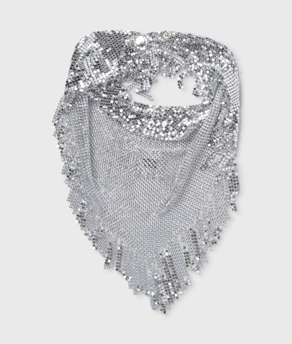 necklace scarf | silver