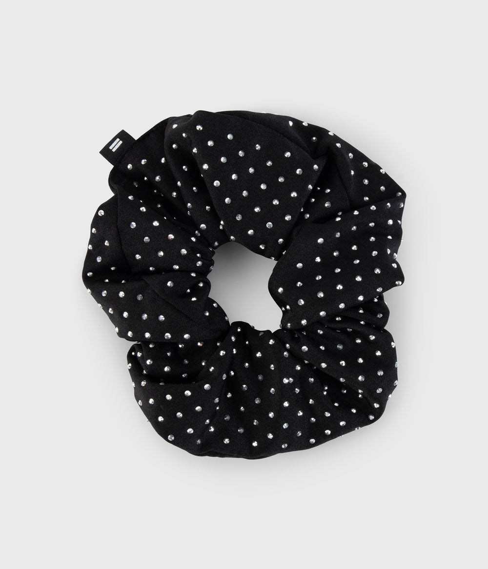 strass scrunchie | black