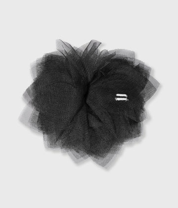 tulle corsage | black