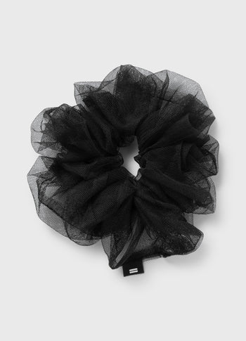 tulle scrunchie | black