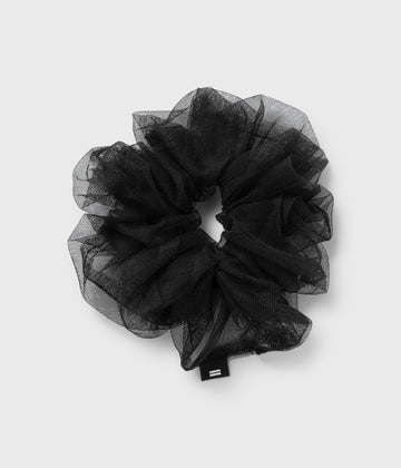 tulle scrunchie | black