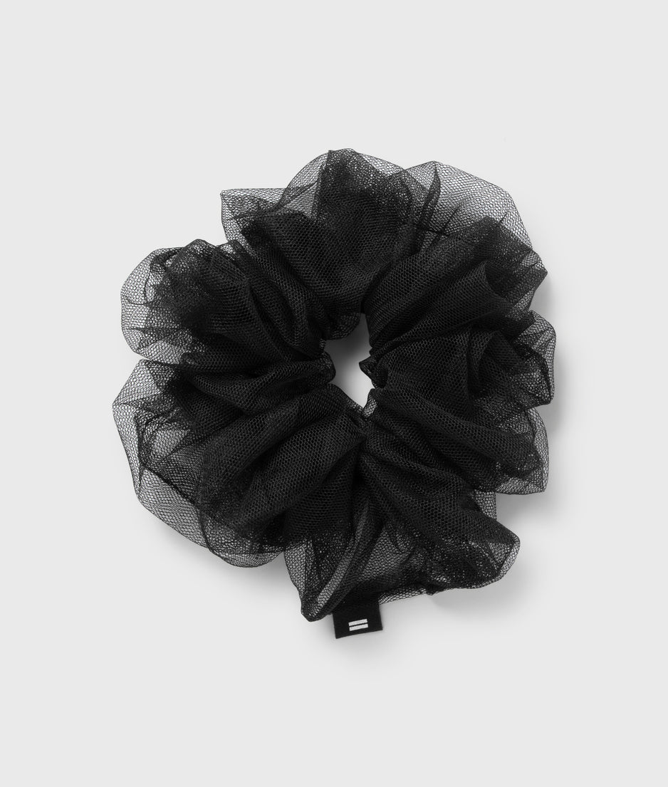 tulle scrunchie | black