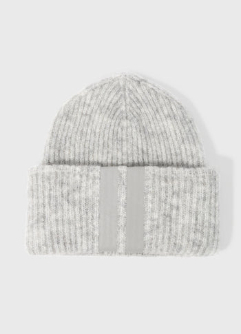 beanie soft knit | light grey melee