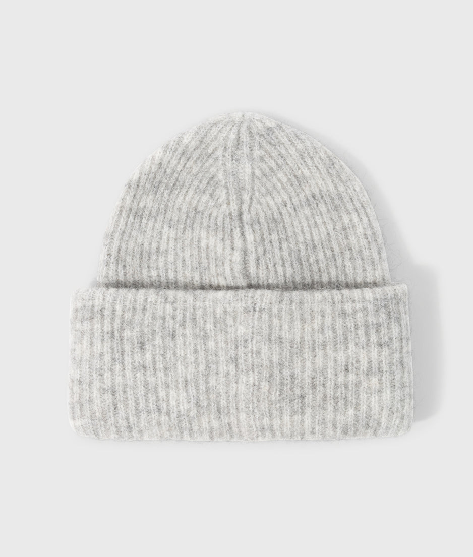 beanie soft knit | light grey melee