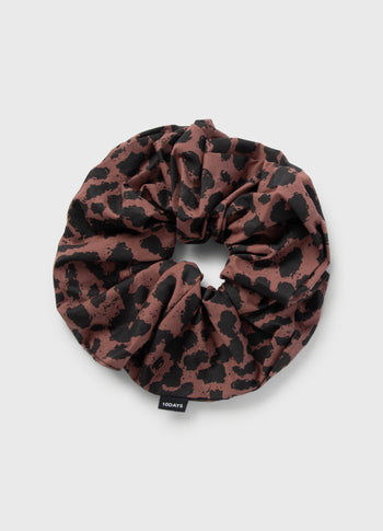 scrunchie leopard | dark fudge