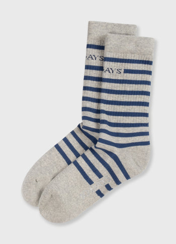 long socks stripes | light grey melee