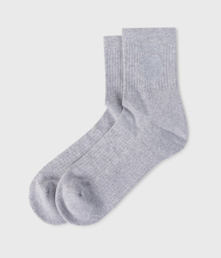 socks medal | white grey melee