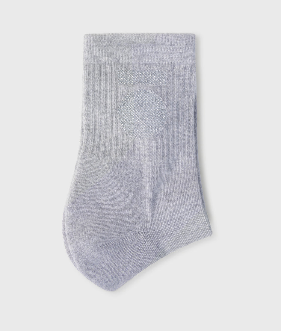 socks medal | white grey melee