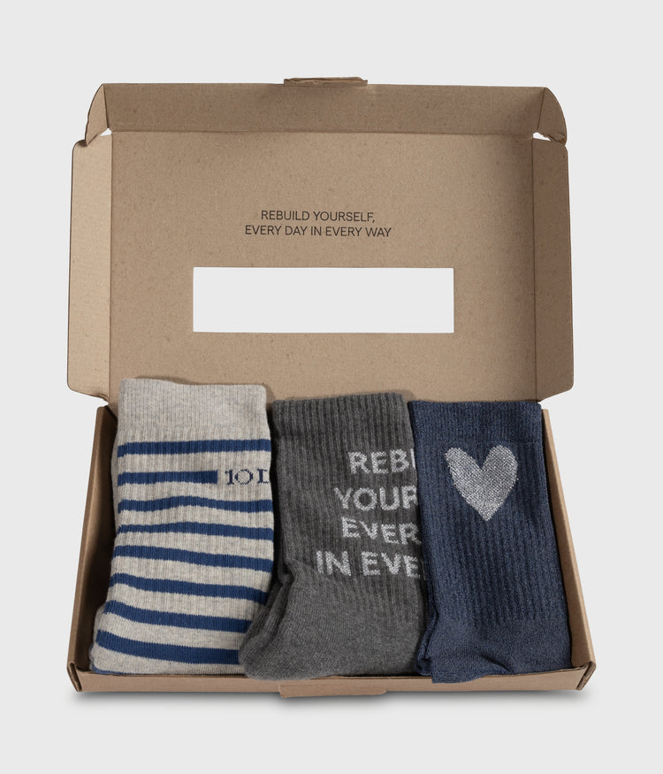 socks 3-pack | true blue