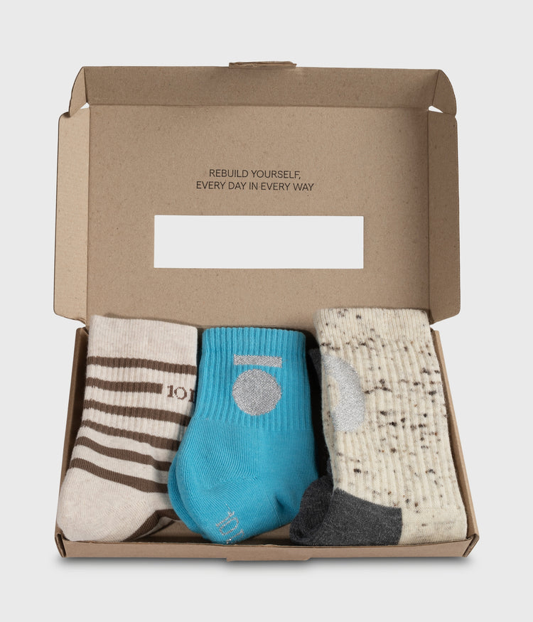 socks 3-pack | laguna blue