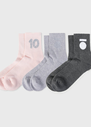 socks 3-pack | marshmallow