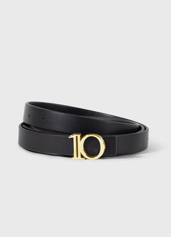 monogram belt | black