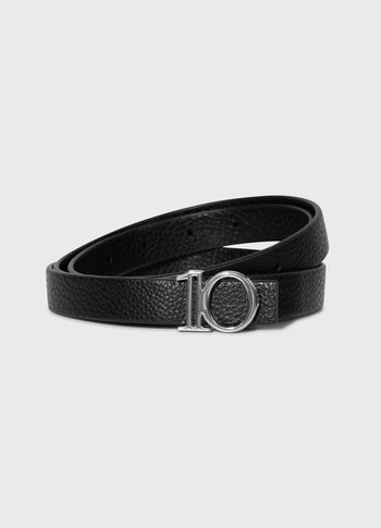 monogram belt | black