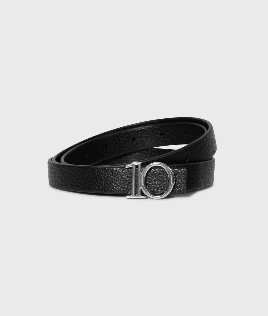 monogram belt | black