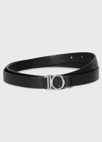 monogram belt | black