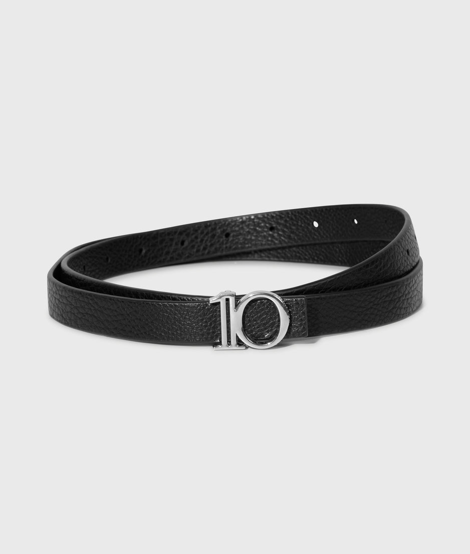 monogram belt | black