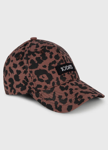 cap leopard | dark fudge