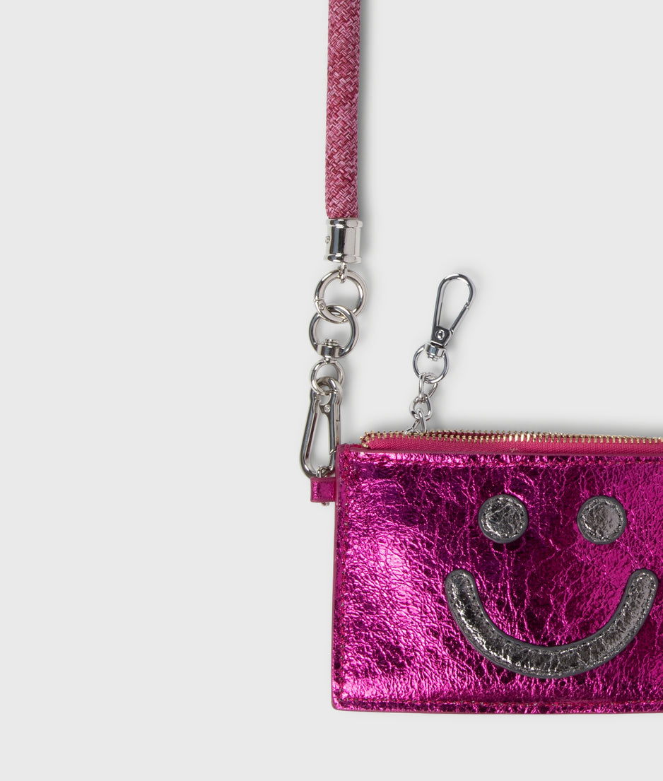 wallet smile | neon pink