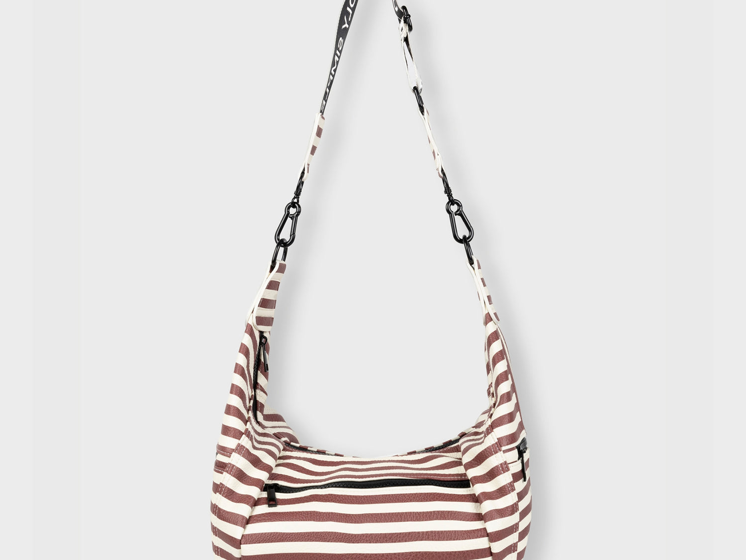 banana bag stripe | burgundy