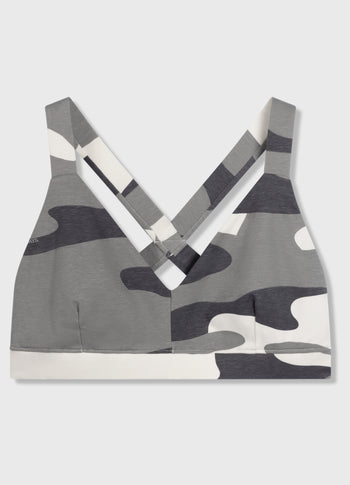 sporty bra camo | sage