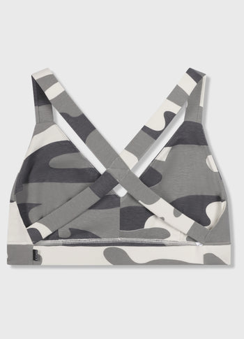 sporty bra camo | sage