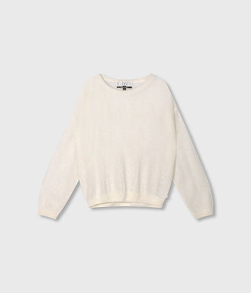 THE KNIT SWEATER | ecru